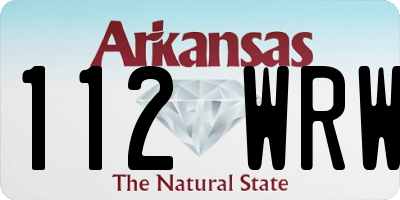 AR license plate 112WRW