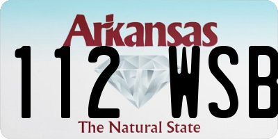 AR license plate 112WSB