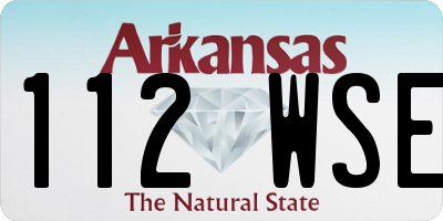 AR license plate 112WSE