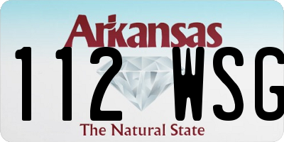 AR license plate 112WSG