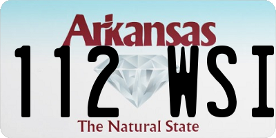 AR license plate 112WSI