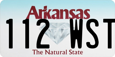 AR license plate 112WST
