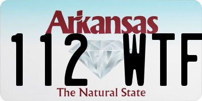 AR license plate 112WTF