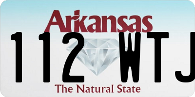 AR license plate 112WTJ