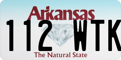 AR license plate 112WTK