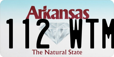 AR license plate 112WTM