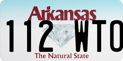 AR license plate 112WTO