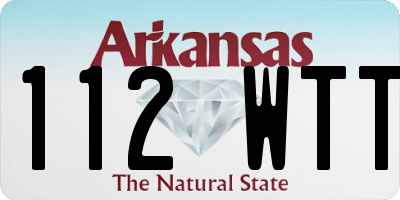 AR license plate 112WTT