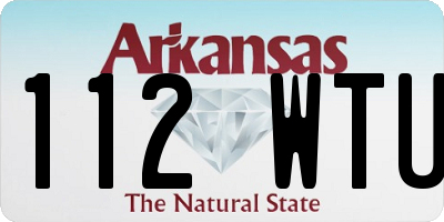 AR license plate 112WTU
