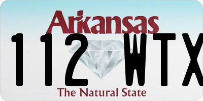 AR license plate 112WTX