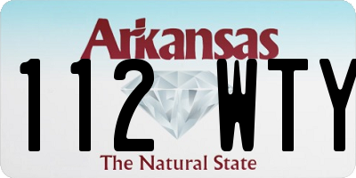 AR license plate 112WTY