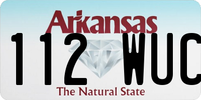 AR license plate 112WUC