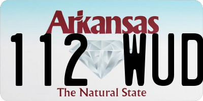 AR license plate 112WUD