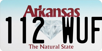 AR license plate 112WUF