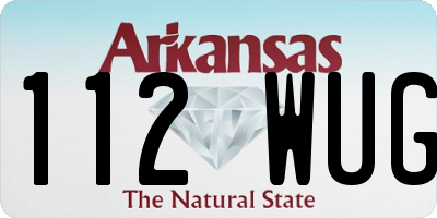 AR license plate 112WUG