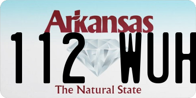 AR license plate 112WUH