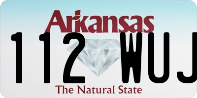 AR license plate 112WUJ