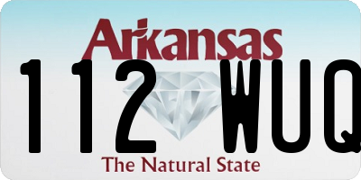 AR license plate 112WUQ