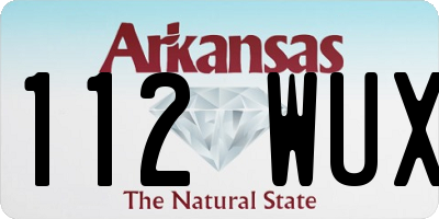 AR license plate 112WUX