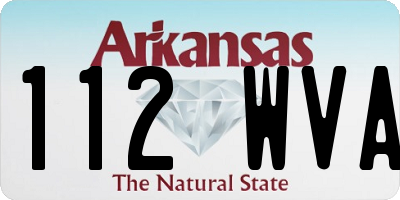 AR license plate 112WVA