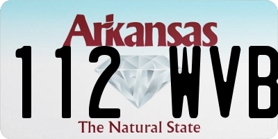 AR license plate 112WVB