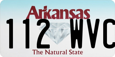 AR license plate 112WVC