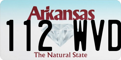 AR license plate 112WVD