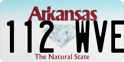 AR license plate 112WVE