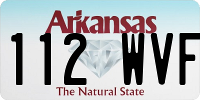 AR license plate 112WVF