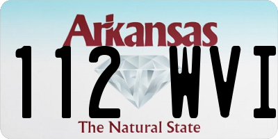 AR license plate 112WVI
