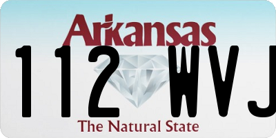 AR license plate 112WVJ