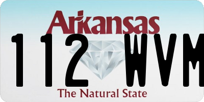 AR license plate 112WVM