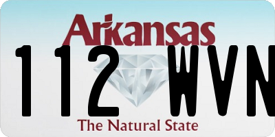 AR license plate 112WVN