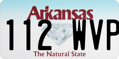 AR license plate 112WVP