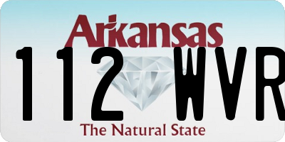 AR license plate 112WVR