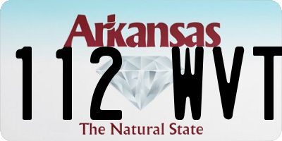 AR license plate 112WVT