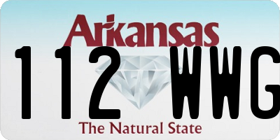 AR license plate 112WWG