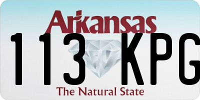 AR license plate 113KPG