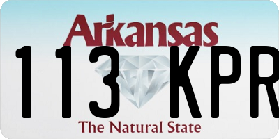 AR license plate 113KPR