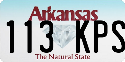 AR license plate 113KPS