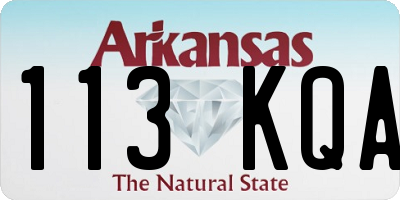 AR license plate 113KQA