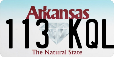 AR license plate 113KQL