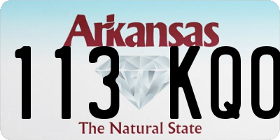 AR license plate 113KQO