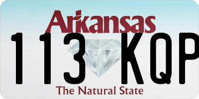 AR license plate 113KQP