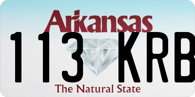 AR license plate 113KRB