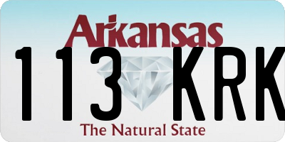 AR license plate 113KRK