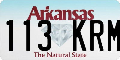 AR license plate 113KRM