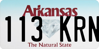 AR license plate 113KRN