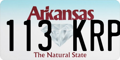 AR license plate 113KRP