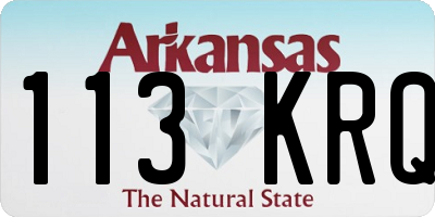 AR license plate 113KRQ